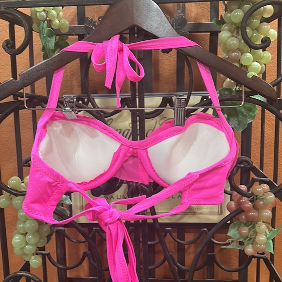 BARBIE PINK PEARLS AND RHINESTONES custom made bikini top. SOOOO HOT! - Picture 9 of 9